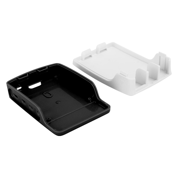ABS-etui Skåplåda Sort Hvid Passer til Raspberry Pi 4B Beskyttelseskasse Sort Hvid