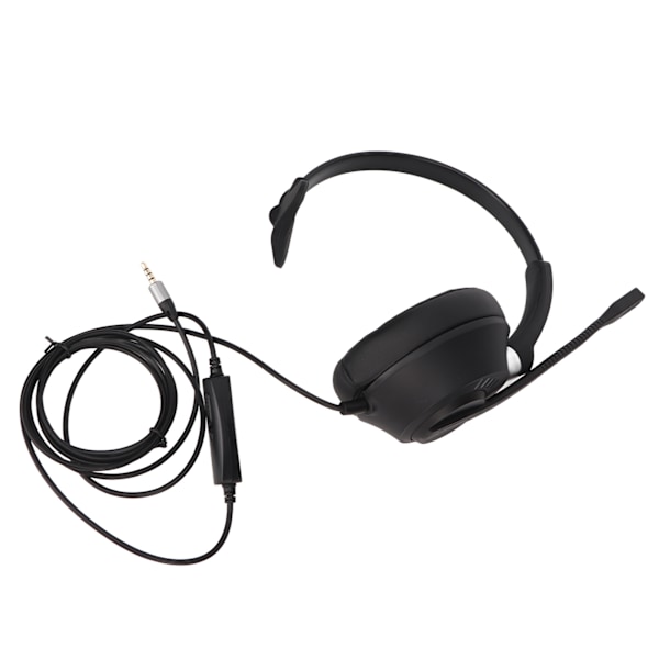 3,5 mm Business Headset ENC Brusreducering Volymjustering Monotelefonheadset med mikrofon för hemsamtal