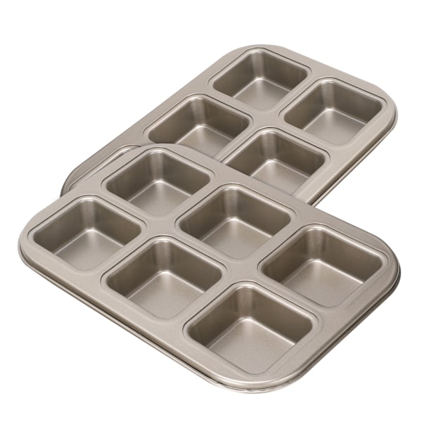 2st kolstål kakform NonStick gör-det-själv söt form guld efterrätter gör formar (6 rutnät Square TG07)