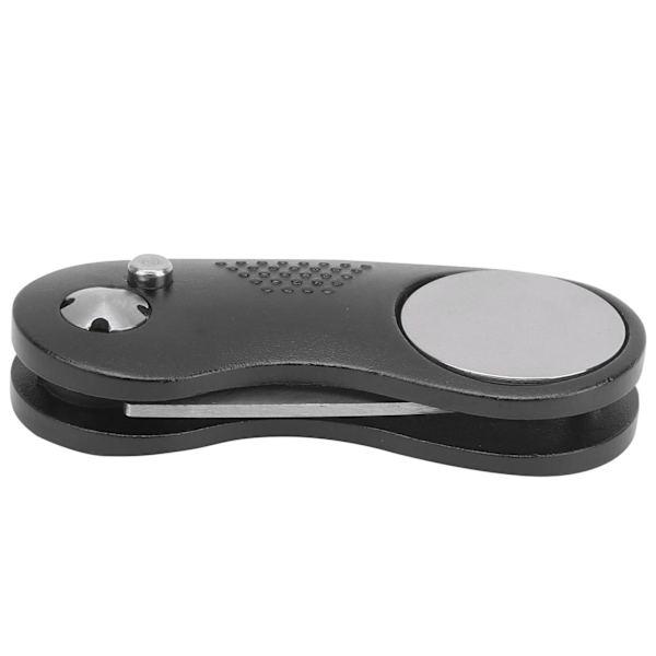 Vikbar Golfgaffel Metall Grön Divot Reparationsverktyg Bärbar Ball Marker Golftillbehör Svart