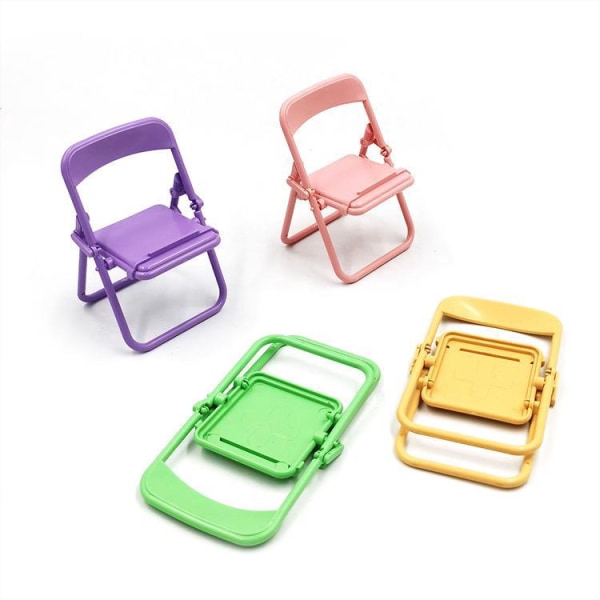 Telefonholder for stol, lett å slå sammen bord, lat holder med søte gaveartikler i 5 farger (5 stk)