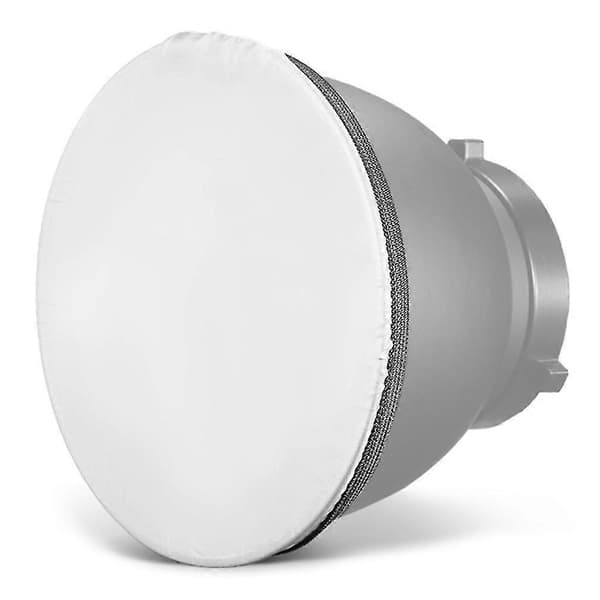 Diffusor lysstrømpe kompatibel med standard 7\" reflektor blød nylondug 18 cm diameter White