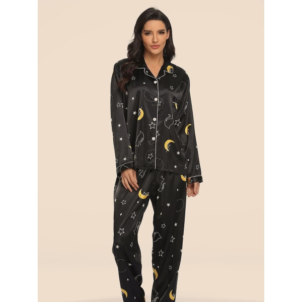 Printed Stretch Home Pyjama 6020 Black M