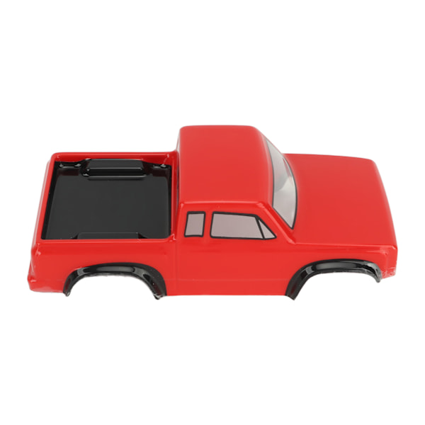 RC-auton kori muovi 125 mm akselivälillä, hienostunut RC-auton kori, kuorma-auton korin lisävaruste Axial SCX24 1/24 punainen