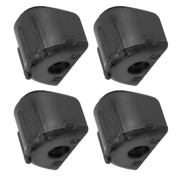 4st RC stötdämpningsdämpningsskydd Slitstarkt passform för 1/8 fjärrkontroll CarBlack