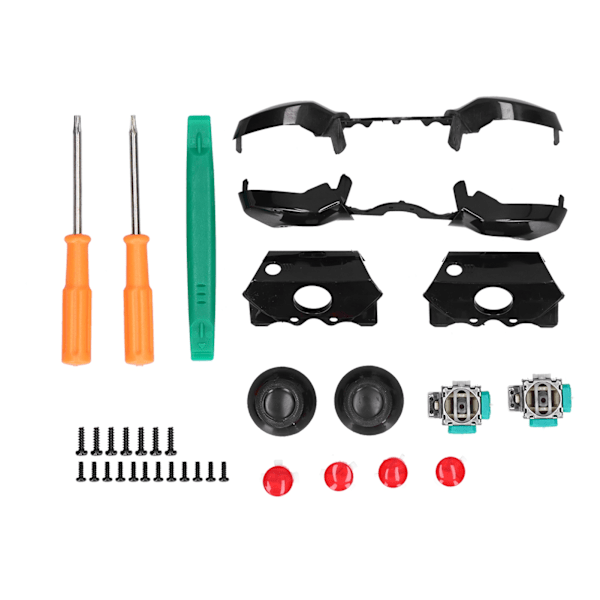 2 Stykk Joystick-erstatningssett Gamepad Reparasjonsverktøy med Trigger Thumb Stick for Xbox One