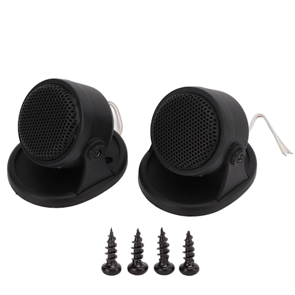 Pair Car Mini Tweeters Audiokaiuttimet 101dB 5‑20KHz Silk Dome Musta Universaali Ruuveilla