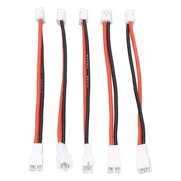 5 stk PH2.0 2P Han til PH2.0 2P Hun Kabel PH2.0 2P Batteri Adapterkabel til Axial SCX24 1/24 RC Crawler 3.6in
