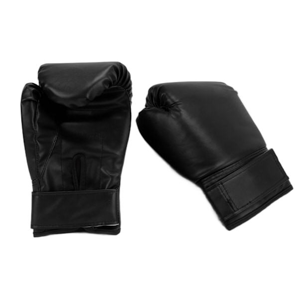 1 Par Unisex Boxningshandskar för Vuxna, Träning, Fri Kamp, Sanda, Muay Thai, 10oz Svart
