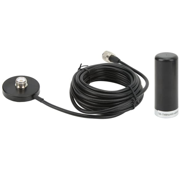 Bilradioantenne 136 til 174Mhz 400 til 480Mhz Dobbelt båndantenne Sort M Han-stik
