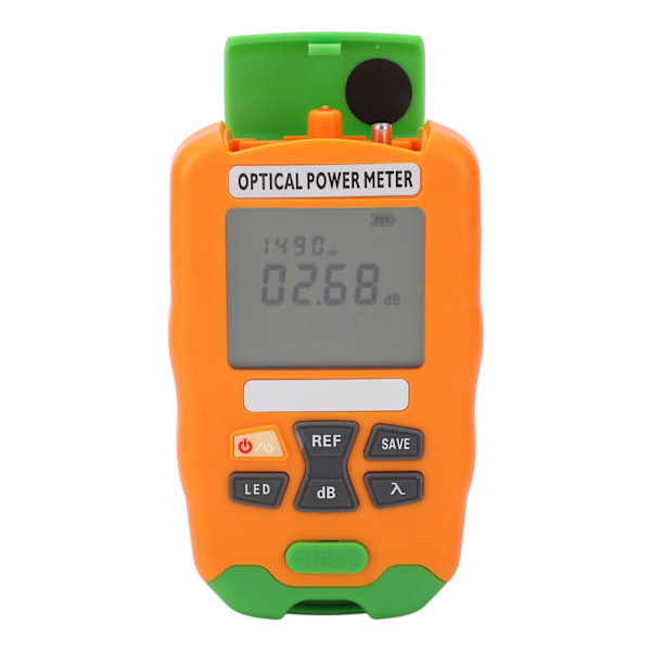 Orange mini fiberoptisk effektmätare Snabb Noggrann Känslig Robust liten optisk fibertestare ‑70 till +10dBm