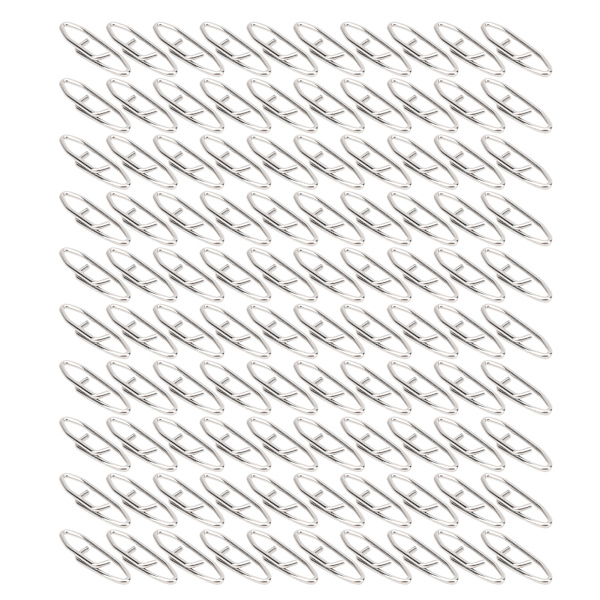 100 st Fiskeredskap Power Clips Rostfritt stål Snabbväxlingshastighet Clips Connector S