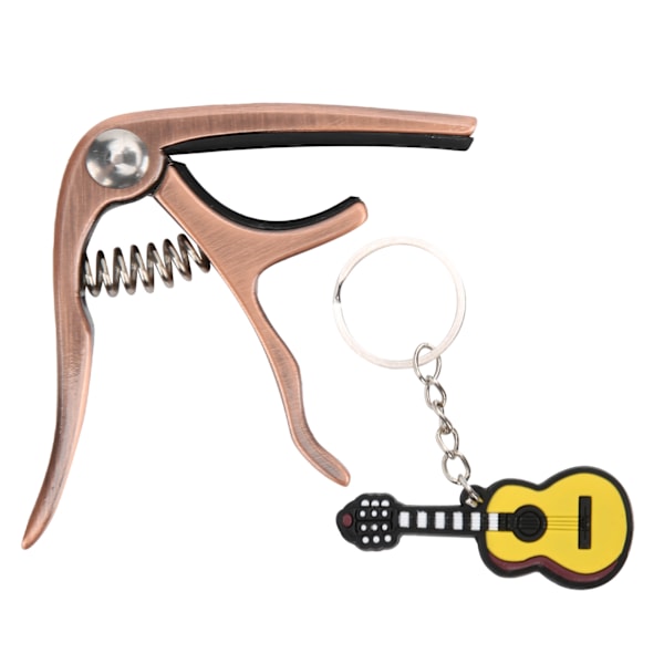 CP‑08 Sinkkiseos ja silikon Kevyt kitara Ukulele Capo Musiikkiinstrumenttarvikkeet Rose Gold