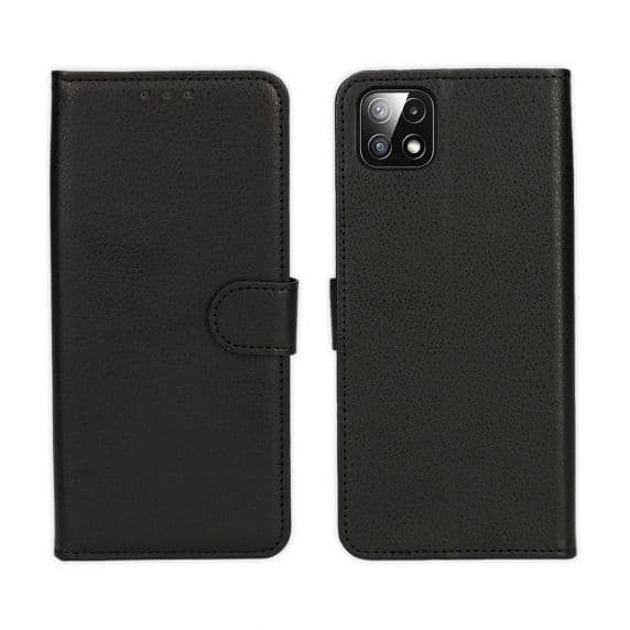 Samsung Galaxy A22 5G Wallet Case with Stand Color Black[NX]