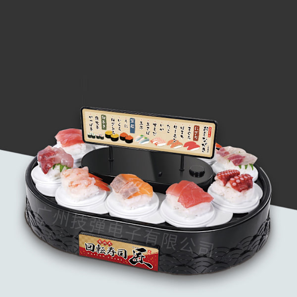 Roterende Cupcakes-Stativ Automatisk Roterende Displaybord Gynge for Barn Bursdagsgaver Sushi