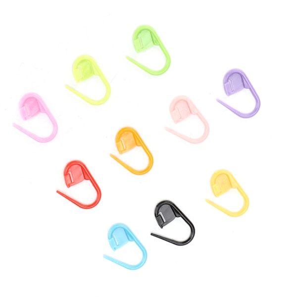 1000 st stickmarkörer Plast Färgglada slitstarka virkklämmor för stickning DIY Craft