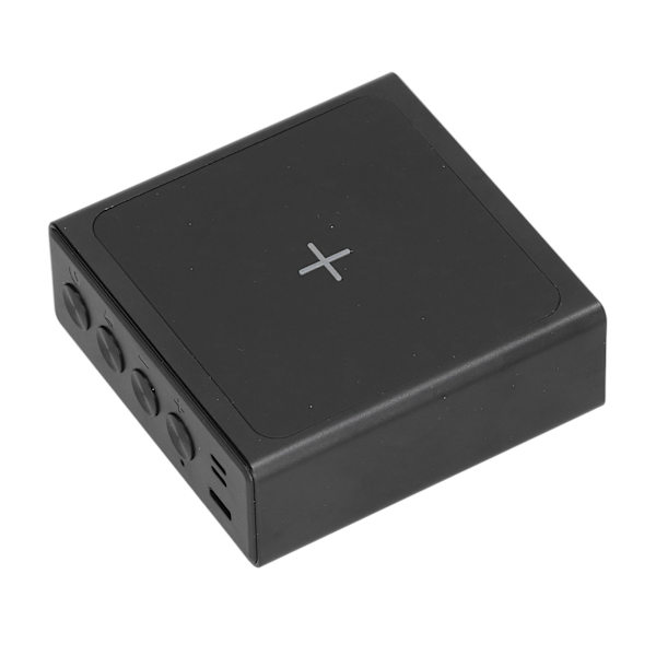Digital vækkeur 3-i-1 LED Desktop Digital ur med trådløs opladning USB-strømforsyning til kontoret ved sengen i soveværelset