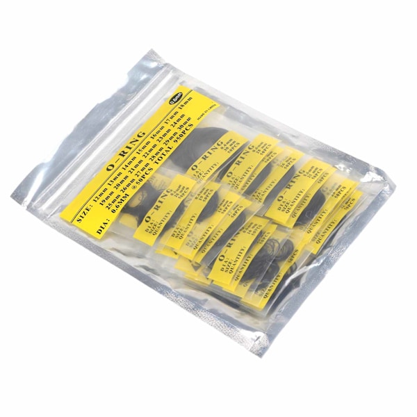 950 st Set 12mm30mm Universal O-ringklocka i gummi Bakkåpa tätningspackningar (0,6mm)