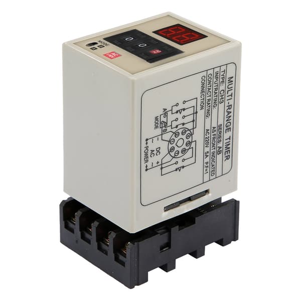 AH3-DM Dual Mode Delay Timer Relæ 0.01S-99H LED-skærm (AC 110V)