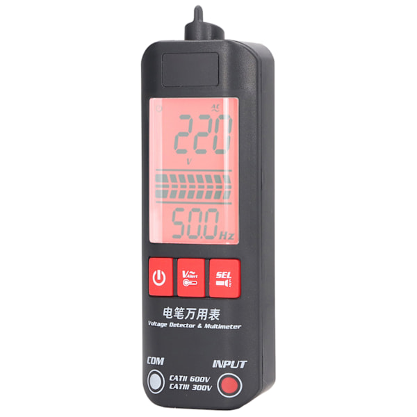 BSIDE Intelligent Digital Multimeter Mini Håndholdt Dobbelttilstande Automatisk LCD Digital Tester Spændingsdetektor