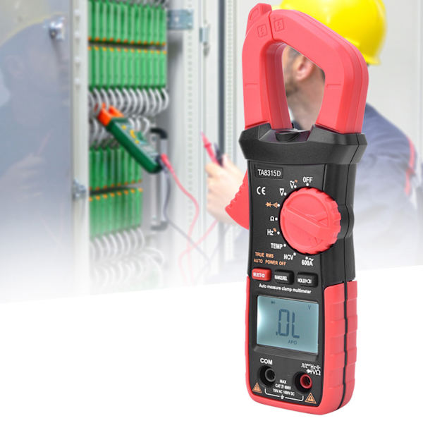 TA8315D Multifunktionell digital handhållen skärmklämma Multimeter AC DC Spänningsströmmätare
