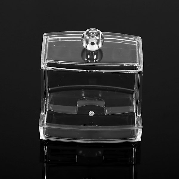 Praktisk bomuldspind Q-spids Makeup Opbevaring Organizer Box Kosmetisk Transparent Holder Etui