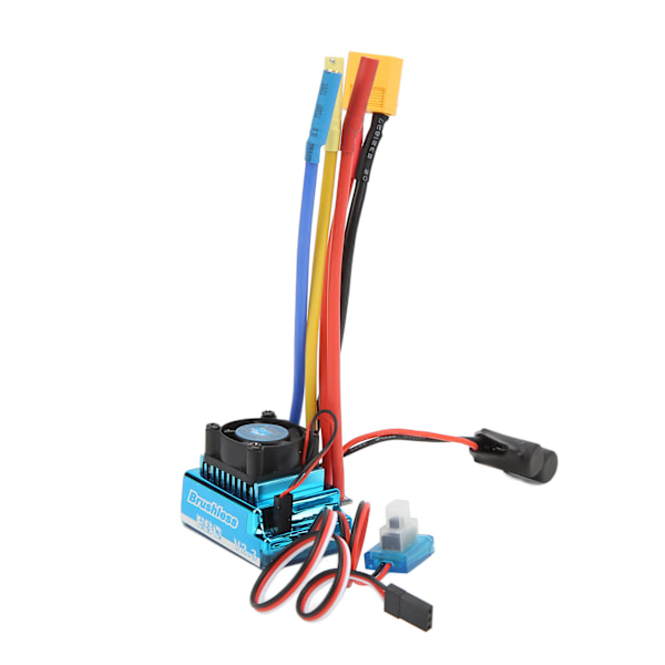 120A RC Børsteløs ESC Programmerbar Vandafvisende Støvbestandig 9-niveau Acceleration XT60 Stik ESC til 1/10 1/8 RC bil