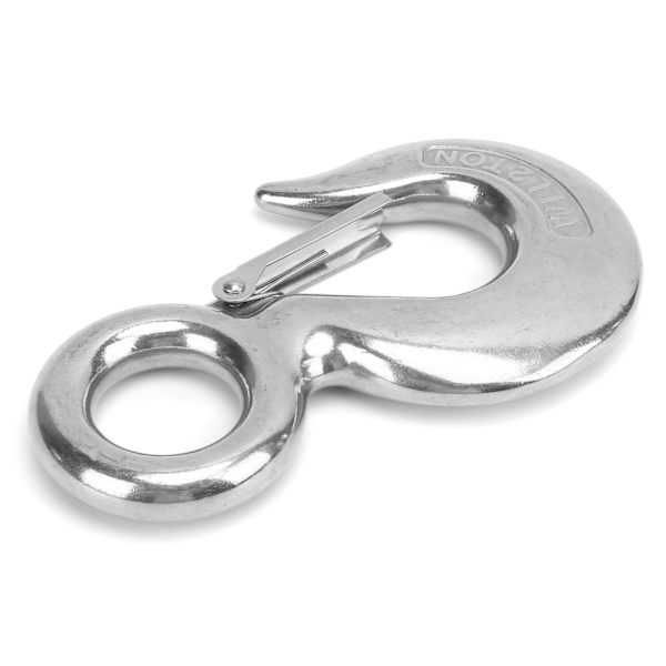 Ögonhalskrok med säkerhetsspärr Rostfritt stål Marinlyftöglelyftsling Hook2T