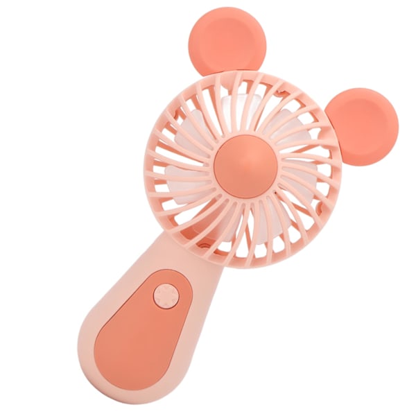 Håndholdt Ventilator To Niveauer Justering Ergonomisk Energibesparende Museform Mini Ventilator Genopladelig til Udendørs Rejser Pink