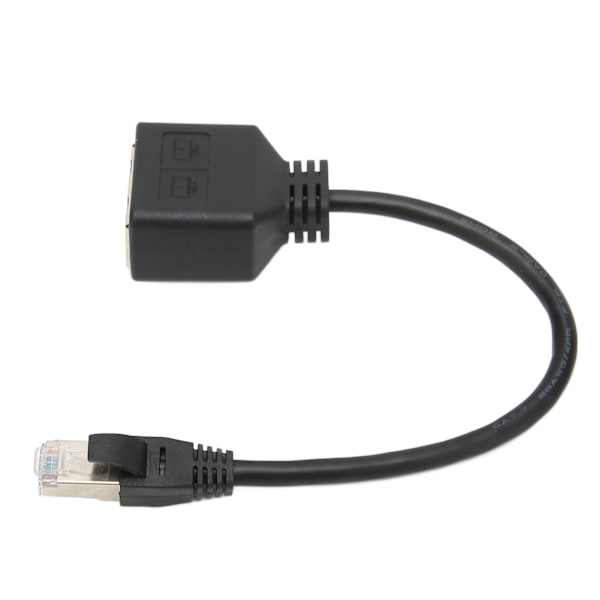 RJ45 Ethernet-adapterkabelforlengelse 1 til 2 porter Utmerket tilkoblingsoverføring Splitter-adapter for CAT7-nettverk