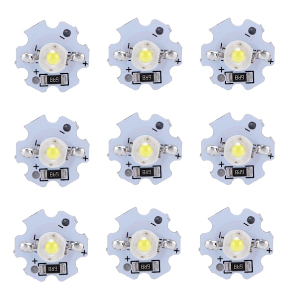 25 stk 5V LED-chips 200LM 1W Højtydende LED-lamper til DIY-belysningsarmaturer Ren hvid 6000-6500K