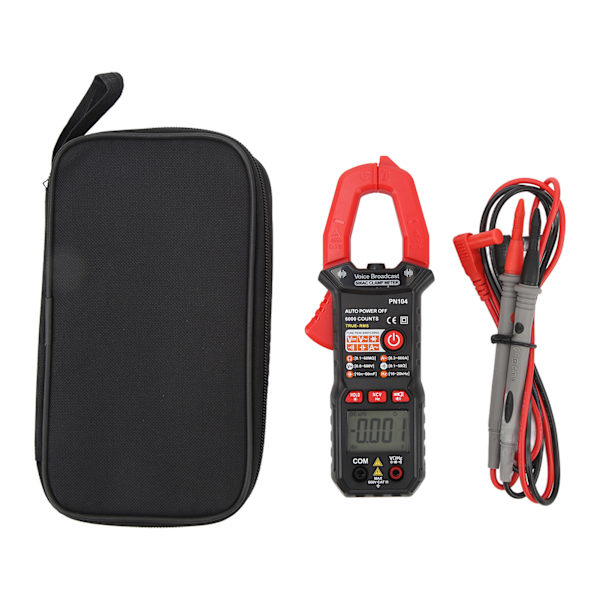 Klemme Multimeter Helautomatisk Klemme AC DC Strøm Spænding Modstand Frekvensmåler Voltmeter Amperemeter