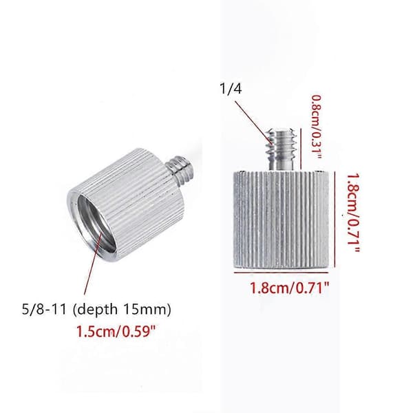 【NX】5/8 til 1/4 adapter mikrofonstativadapter til stativadapter mikrofon