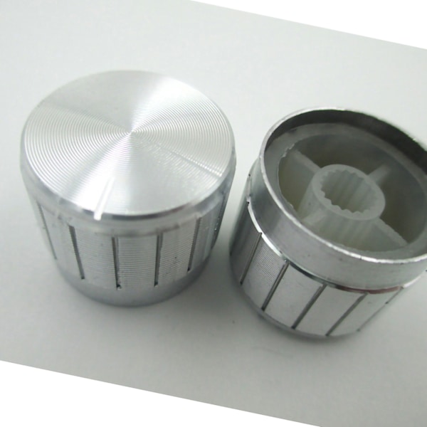 Switch Knap Potentiometer Lås Aluminiumlegering Lyd Roterende Volumenkontrol Gulvlampe Knap Hvid