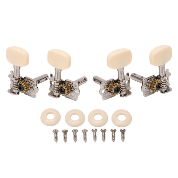 4 st Guitar String Tuning Peg 2 Hål 2 Vänster 2 Höger Tuner Key Machine Head Set Kit
