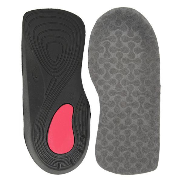 PU Plantar Fasciitis Fötter Innersulor Smärtlindring Arch Supports Ortotics Inserts GrayS