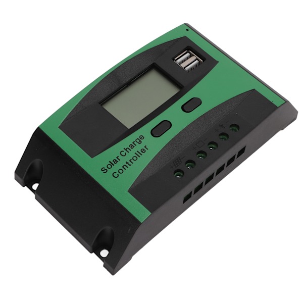 20A PWM Solpanelregulator 12V 24V Smart Solladdningsregulator LCD Solregulator för Utomhus