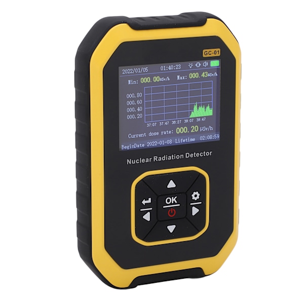Geiger-tæller β γ Røntgen Realtids Overvågning Digital Radioaktiv Detektor Meter til Marmorfliser
