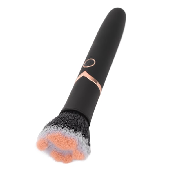 Makeupbørste Foundation Blush Løst Pulverbørste 10 Gear Vibration Elektrisk Massagebørste Sort