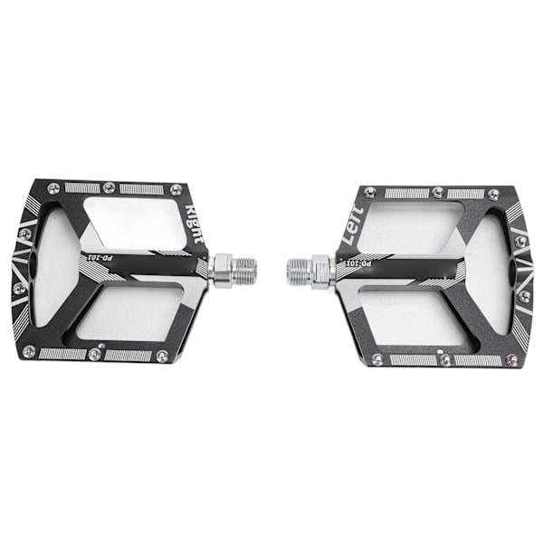 2 STK Universal Mountainbike Pedal Udskiftning Anti-Slip CNC Aluminiumlegerings Pedaler Sort