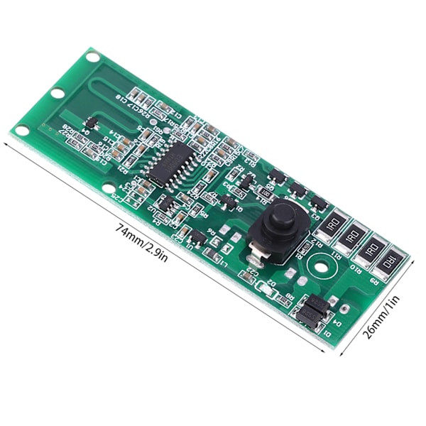 Solar Lampe Controller Modul Printplade Mikrobølge Radar Induktion med switch 3,2V/3,7V