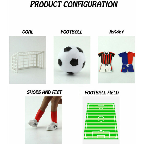 Minifodboldspil Fingerlegetøjsfodboldkamp Sjovt bordspil med to mål, model: Type2