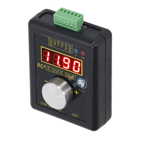 Signalgenerator Analog spänning Ström Handhållen källa Processkalibrator 0 till 24mA