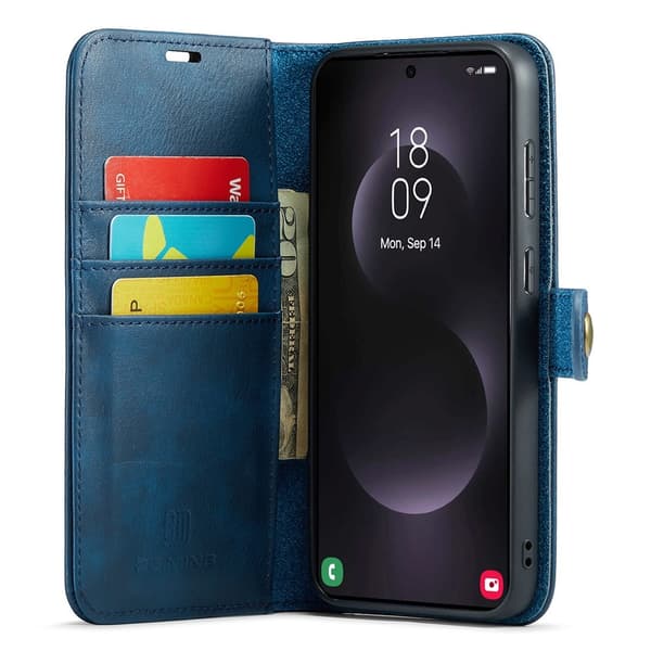 DG.MING Galaxy S25 Edge 2i1 Magnet Etui / Cover Blå 146