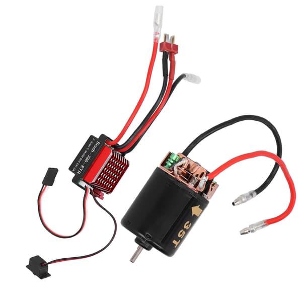 540 Børstet Motor 360A ESC med T-plugg Tilbehør Passer til Tamiya 1/10 RC Bilmodell 35T