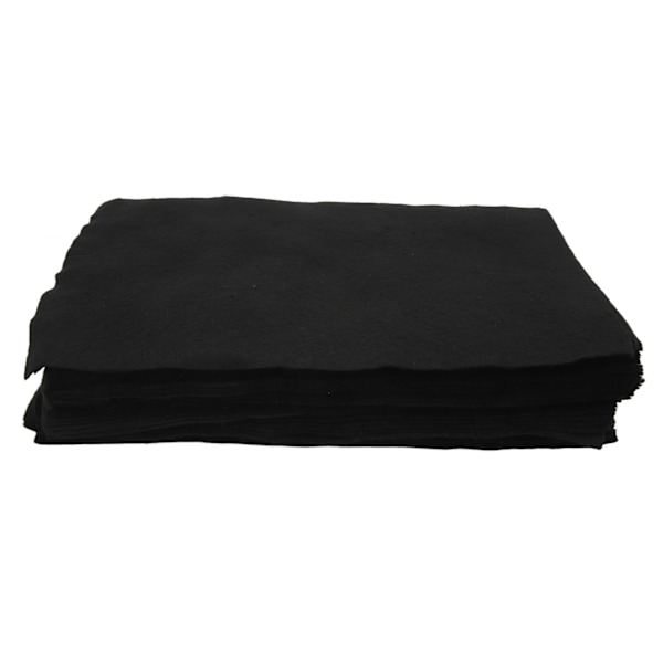 50 STK Rengøringsklud til ruder Tyk spejlrengøringsklud til Campingvogn Yacht Sort 20 cm X 30 cm / 7,9 X 11,8 tommer