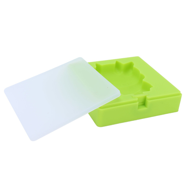 Tecknad glassform Silikonform DIY Ice Bar Maker med pinnar för barn GreenCow