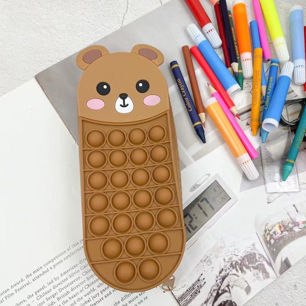 Stress Relief Pen Casecoffee silikoni