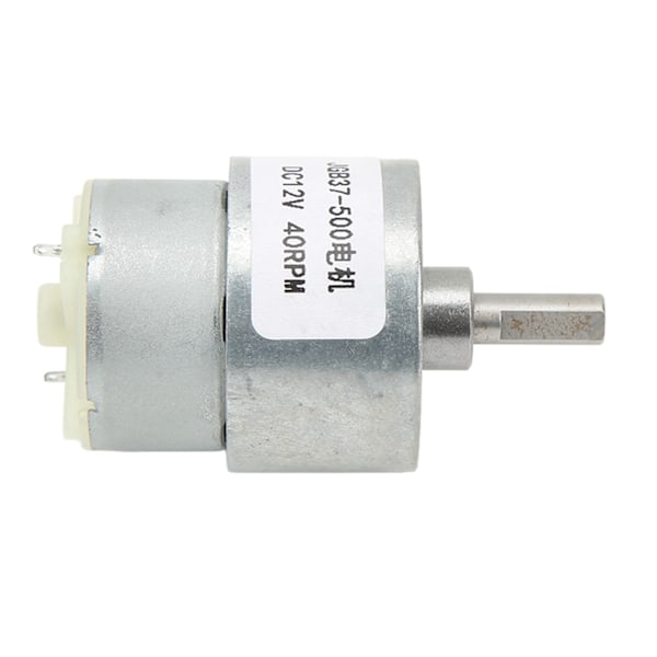 40 RPM DC-vaihdemoottori Korkea vääntömomentti Säädettävä nopeus Mikro nopeudenvaihde Moottori DC12V