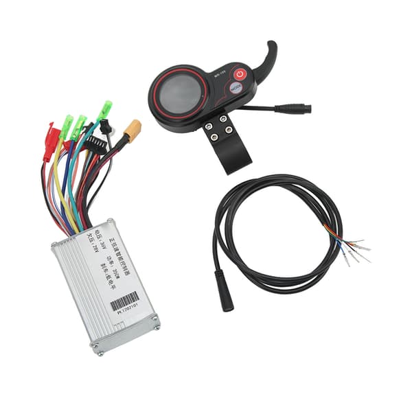 Motor Børsteløs Controller Kit 36V 350W med LCD Display Måler Vandtæt til El-cykel